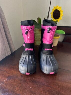 Alpine Design Kids Pink and Black Rain & Snow Boots